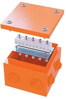 Коробка стальная FS с кабельными вводами и клеммниками IP55 150х150х80мм 6р 450V 6A 4мм.кв. | код. FSB31604 | DKC